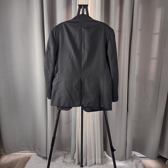 Kilburne and Finch Men's Gray Two Button Wool Blend Suit Jacket, Size 44S - Picture 3 of 12